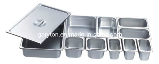 Envase de acero inoxidable (1/9) GN de ​​acero inoxidable PANS