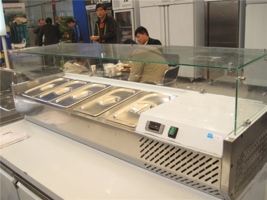 Mesa de ensalada de equipos de refrigeración para alimentos refrigerados (GRT-PT19-404)
