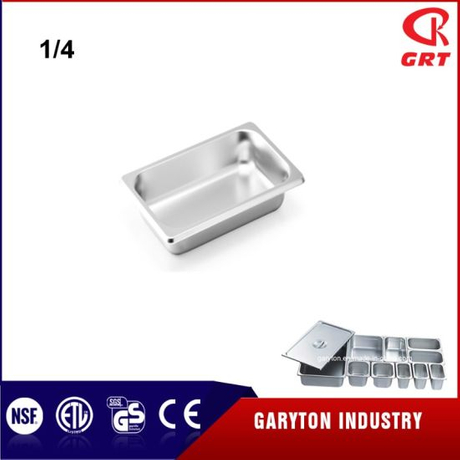 Equipo de acero inoxidable de acero inoxidable GN (1/4) Equipo de acero inoxidable Contenedor GN