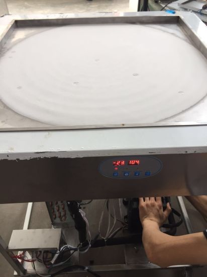 Máquina de helado frito (GRT-NB110S) Pote redondo individual