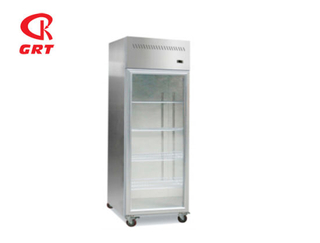 Equipo de refrigeración frigorífico de la cocina de la puerta de la puerta del sólido vertical (GRT-DB-420FB)