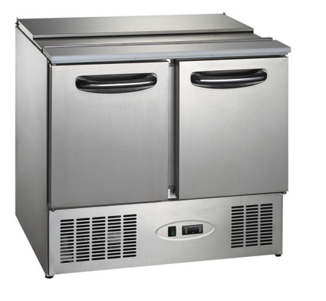 Mesa de ensalada de equipos de refrigeración para alimentos refrigerados (GRT-GS912)